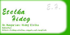 etelka hideg business card